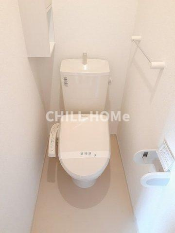 プレッソＡのトイレ|当社、チルホームのHPもご覧ください(^^)/物件情報多数♪
