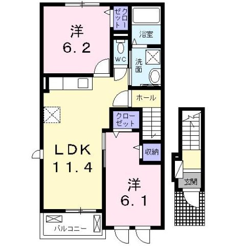 ブリーズ鴻の間取り