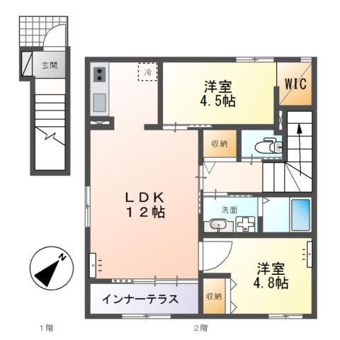 【間取り】 | フロレゾン柏～Floraison Kashiwa～