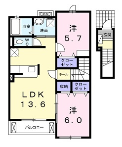 セイバリー　Ｍの間取り