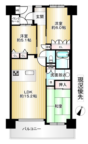 サーパス千歳町通りの間取り|11/29 12:07