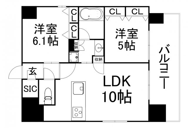 【間取り】 | プレサンス四天王寺