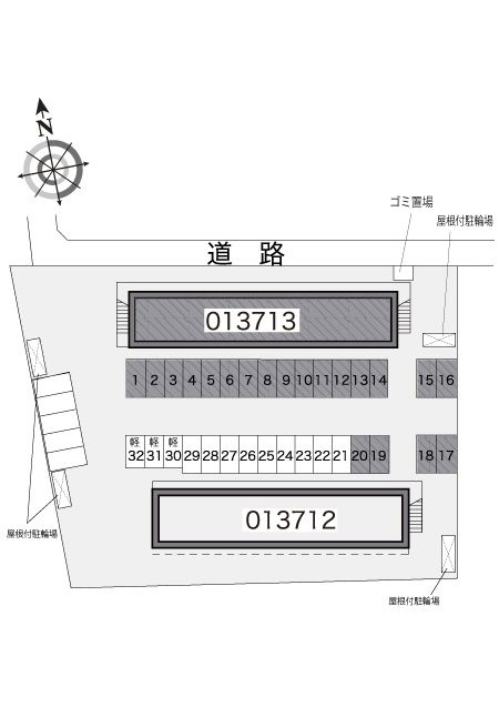 レオパレスクレストＤのその他共用部分