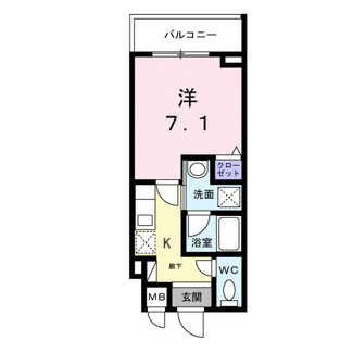 【間取り】 | ライズ脇田町　Ａ館 | 間取図