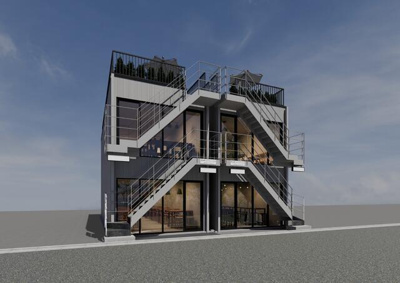 【外観パース】 | マガザン亀戸