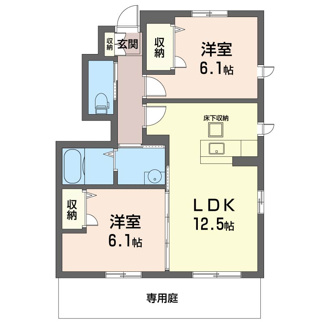 【間取り】 | リュミエール近藤　A
