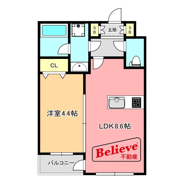 GlanZ 六ツ門の間取り|使い勝手の良い間取りです♪