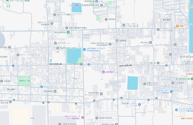奈良市東九条町　第21期　新築一戸建て　の地図