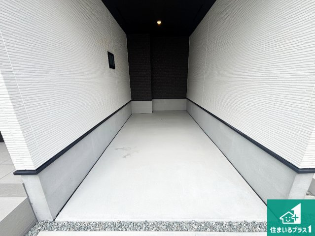 1(土)2(日)現地説明会！◆堺市美原区北余部　限定1邸の駐車場|駐車スペース！散水栓があるので、こまめに愛車を洗えます！