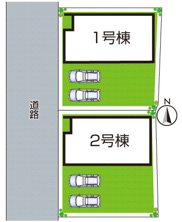●29(土)30(日)現地案内可能！　桜井市外山　全2邸の区画図|全2区画