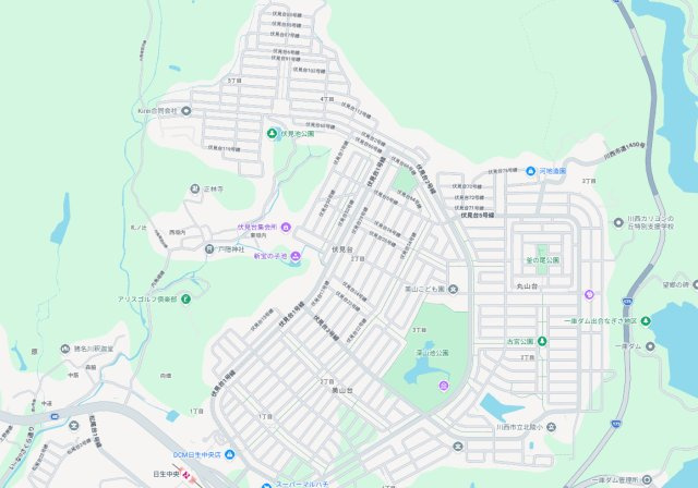 12日(土)13日(日)現地ご見学可能！　川辺郡猪名川町伏見台　限定1邸の地図
