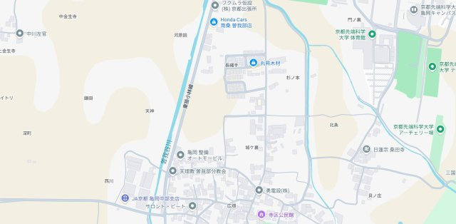 ★亀岡市曽我部町寺長縄手　第4期　新築一戸建ての地図