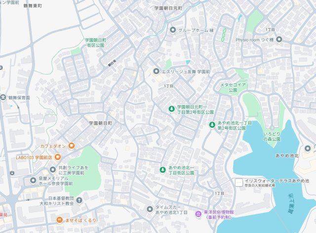 1(土)2(日)現地説明会　奈良市学園朝日元町　の地図