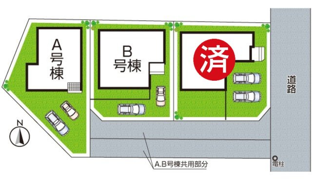 29(土)30(日)現地説明会！◆羽曳野市羽曳が丘西　新築一戸建ての区画図|全3区画