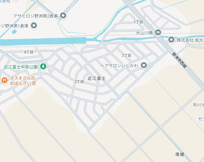 ★29(土)30(日)現地見学可能！★野洲市近江富士　全2邸の地図