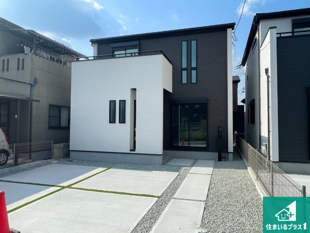 柏原市田辺　第3期　新築一戸建ての外観|お客様に長く安心して住んでいだだける事にこだわった家づくり！住んでからのアフターサービスにもしっかりと取り組んでいます！