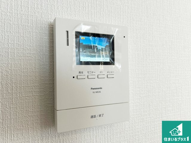 大和郡山市矢田山町　第4期　新築一戸建ての防犯設備|カラーモニターインターホン！声だけでなく来訪者の姿や顔がモニターで確認できるので、小さなお子様がいらっしゃるご家庭でも安心できます！