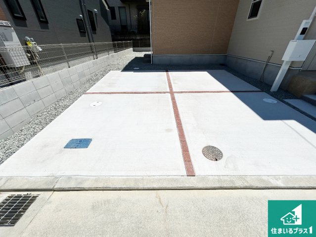 大和郡山市矢田山町　第4期　新築一戸建ての駐車場|駐車スペース！散水栓があるので、こまめに愛車を洗えます！