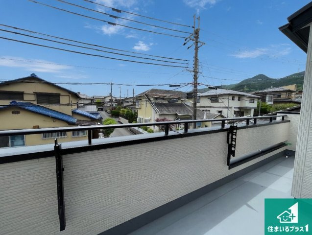 ★1(土)2(日)現地見学可能！★大津市下阪本　ラスト1邸のバルコニー|日当たりのよいバルコニー！お部屋が開放的に！