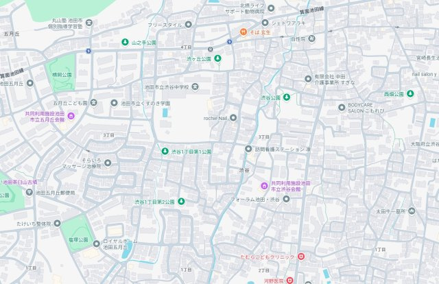 29日(土)30日(日)現地ご見学可能！池田市渋谷　限定1邸の地図