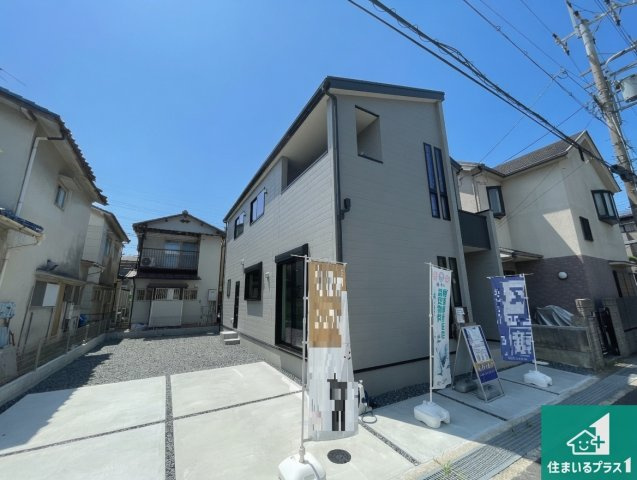 ★1(土)2(日)現地見学可能！★八幡市八幡双栗　限定1邸の外観|お客様に長く安心して住んでいだだける事にこだわった家づくり！住んでからのアフターサービスにもしっかりと取り組んでいます！