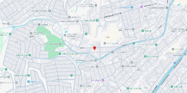 宝塚市宝梅　新築一戸建ての地図