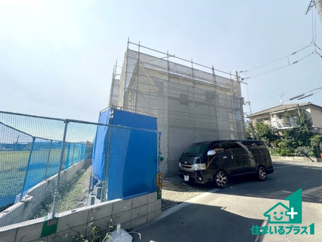 ●3(土)4(日)現地案内可能！　奈良市神殿町　限定1邸の外観|建築中ですが現地を見ると分かる事もございますので、ぜひ一度現地をご覧ください。