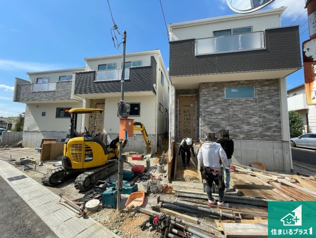 ★宇治市大久保町上ノ山　第1期　新築一戸建ての外観|周辺は落ち着いた街並みの住宅地！子育てがしやすい住環境です！まだ未完成ですが、現地でしかわからない事もございます。是非一度ご覧ください。