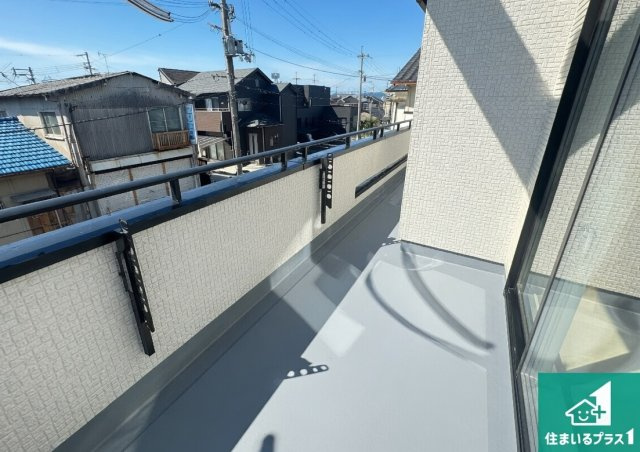 奈良市南京終町　新築一戸建てのバルコニー|日当たりのよいバルコニー！お部屋が開放的に！