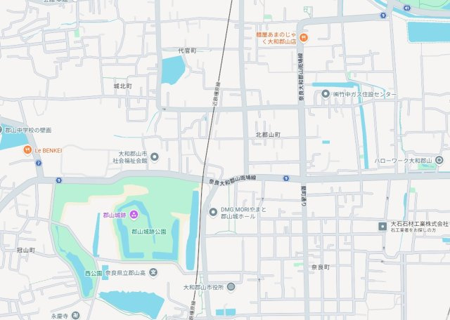 ●5(土)6(日)現地案内可能！　大和郡山市北郡山町　ラスト1邸の地図