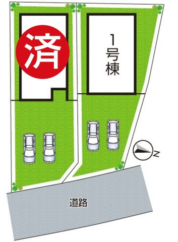 奈良市法蓮町　第26期　新築一戸建ての区画図|全2区画