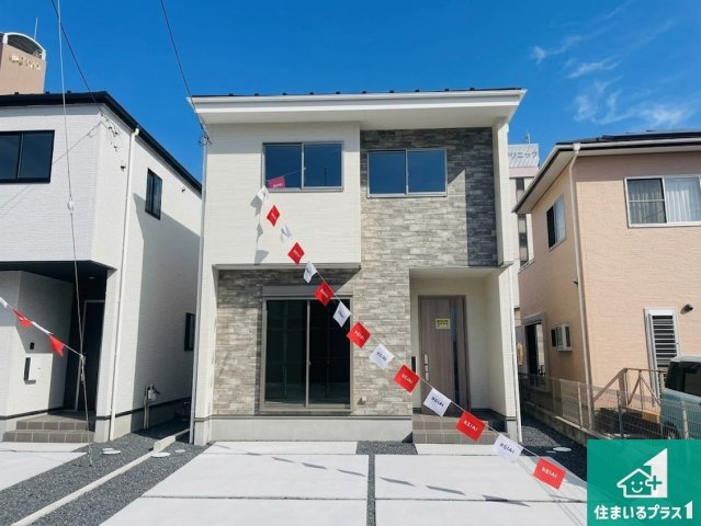 ★大津市雄琴　第1期　新築一戸建ての外観|お客様に長く安心して住んでいだだける事にこだわった家づくり！住んでからのアフターサービスにもしっかりと取り組んでいます！