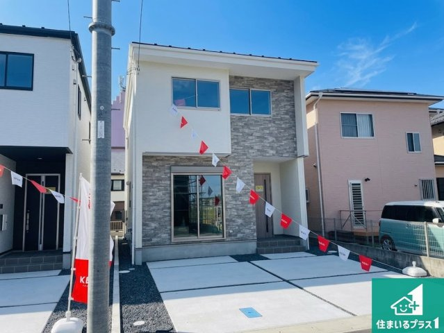 ★大津市雄琴　第1期　新築一戸建ての外観|お客様に長く安心して住んでいだだける事にこだわった家づくり！住んでからのアフターサービスにもしっかりと取り組んでいます！