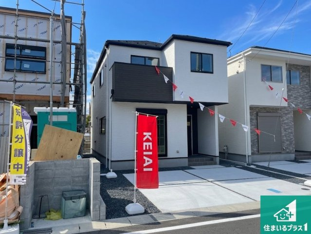 ★5(土)6(日)現地見学可能！★大津市雄琴　全4邸の前面道路含む現地写真|周辺は閑静な住宅街！前面道路広々で車の出し入れも便利です。駐車が苦手な方でも安心して車庫入れできます！