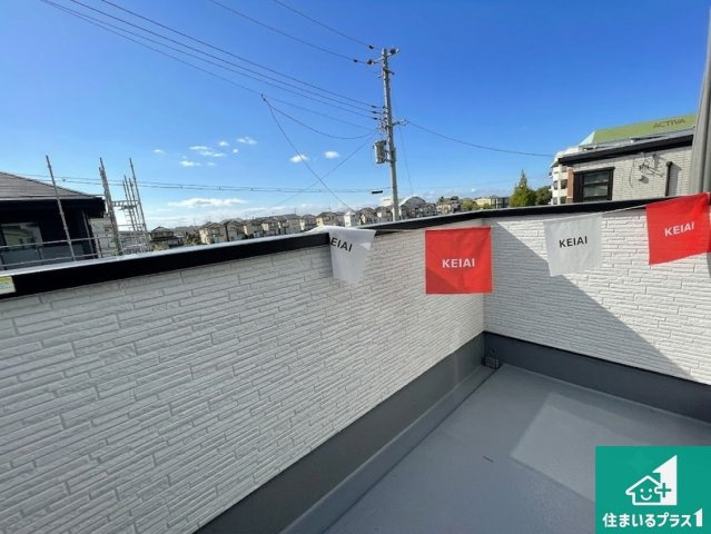 ★5(土)6(日)現地見学可能！★大津市雄琴　全4邸のバルコニー|日当たりのよいバルコニー！お部屋が開放的に！