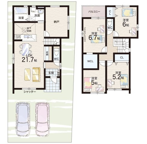 ★29(土)30(日)現地見学可能！★大津市雄琴　全4邸の間取り|3号地