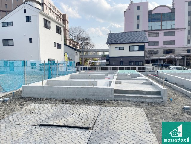 ★大津市雄琴　第1期　新築一戸建ての外観|現在の進捗状況です！順調に作業進行中、完成が待ち遠しいです！詳細の間取り等、お気軽にお問い合わせください！