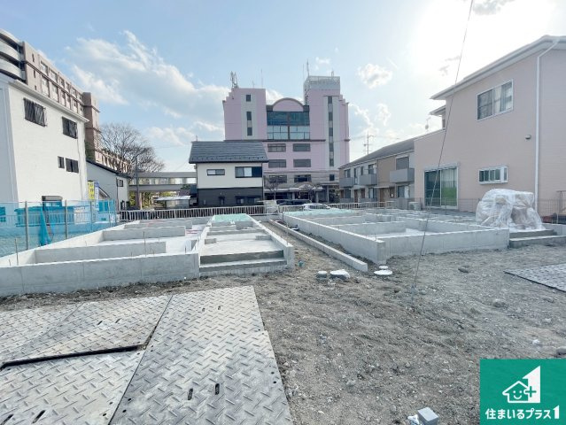 ★大津市雄琴　第1期　新築一戸建ての外観|現在の進捗状況です！順調に作業進行中、完成が待ち遠しいです！詳細の間取り等、お気軽にお問い合わせください！