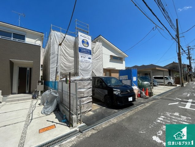 1(土)2(日)現地案内可能！　磯城郡田原本町　限定1邸の外観|建築中ですが現地を見ると分かる事もございますので、ぜひ一度現地をご覧ください。