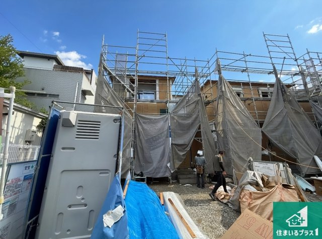 羽曳野市野々上　第2期　新築一戸建ての外観|周辺は落ち着いた街並みの住宅地！子育てがしやすい住環境です！まだ未完成ですが、現地でしかわからない事もございます。是非一度ご覧ください。