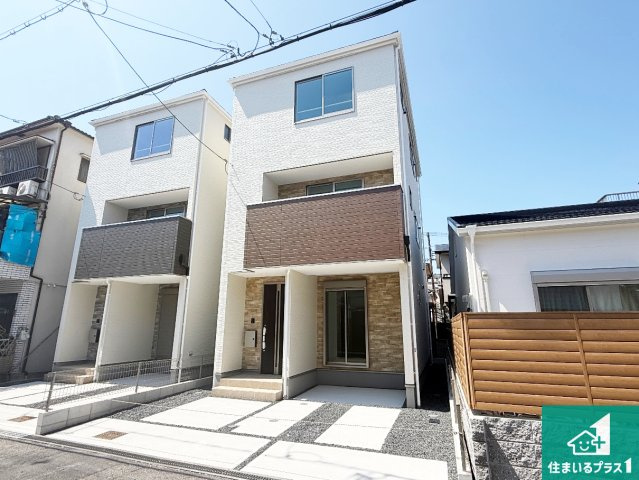 東大阪市南上小阪　第1期　新築一戸建ての外観|お客様に長く安心して住んでいだだける事にこだわった家づくり！住んでからのアフターサービスにもしっかりと取り組んでいます！