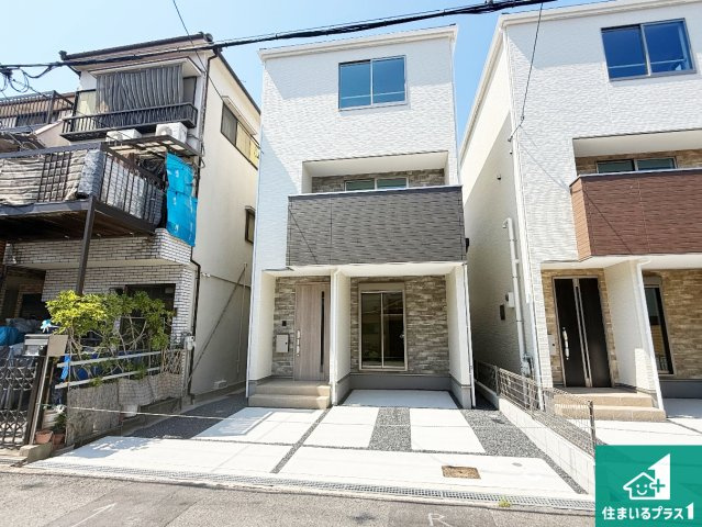 東大阪市南上小阪　第1期　新築一戸建ての外観|お客様に長く安心して住んでいだだける事にこだわった家づくり！住んでからのアフターサービスにもしっかりと取り組んでいます！
