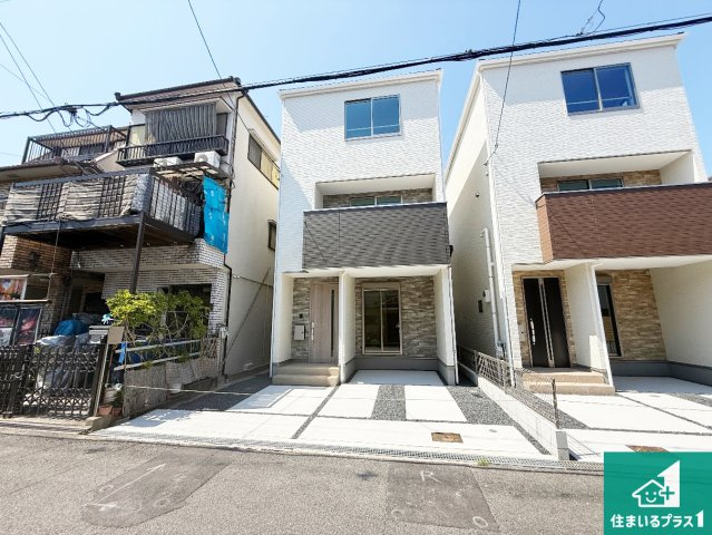 東大阪市南上小阪　第1期　新築一戸建ての外観|お客様に長く安心して住んでいだだける事にこだわった家づくり！住んでからのアフターサービスにもしっかりと取り組んでいます！