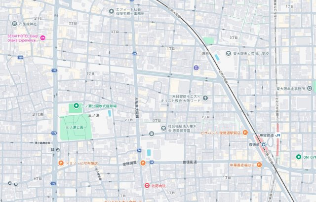 1(土)2(日)現地説明会！◆東大阪市荒川　限定1邸の地図