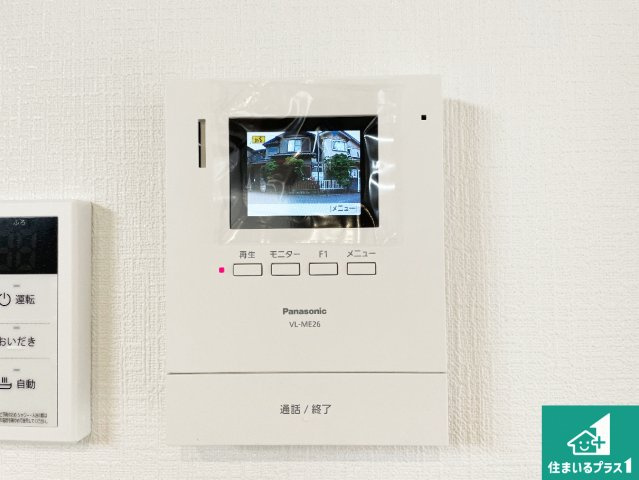 ●29(土)30(日)現地説明会！　生駒郡斑鳩町目安北　ラスト1邸　の防犯設備|カラーモニターインターホン！声だけでなく来訪者の姿や顔がモニターで確認できるので、小さなお子様がいらっしゃるご家庭でも安心できます！