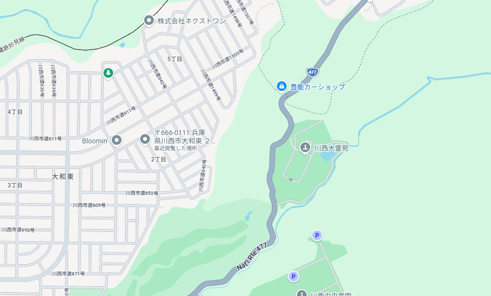 5日(土)6日(日)現地ご見学可能！　川西市大和東　第3期　新築一戸建ての地図