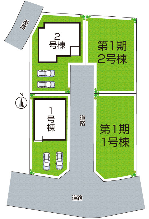 ●5(土)6(日)現地説明会！　生駒郡平群町西宮　全2邸　の区画図|全2区画