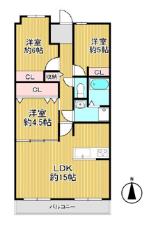 【間取り】 | 朝日プラザ高槻ウエスト・ヒルズA棟