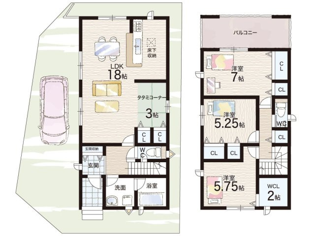 5(土)6(日)現地説明会！◆東大阪市金岡　限定1邸の間取り