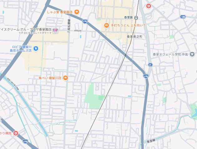 ■寝屋川市寿町　新築一戸建ての地図
